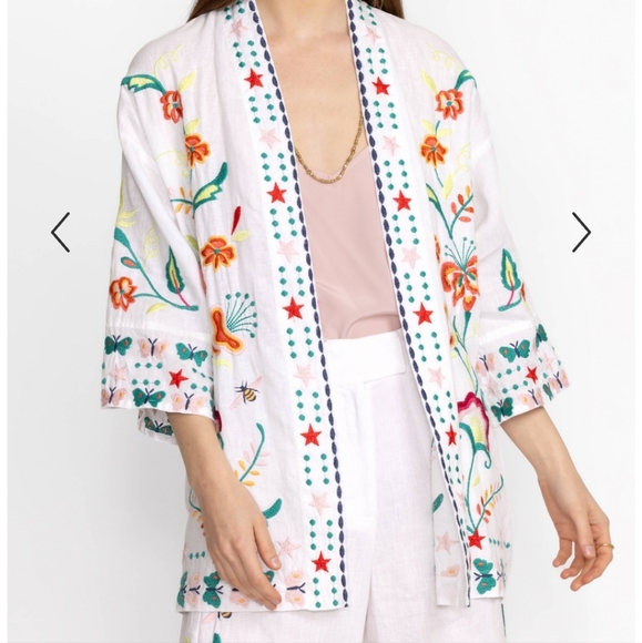 Nwt Johnny Was Linen Kimono   XS - Picture 3 of 12